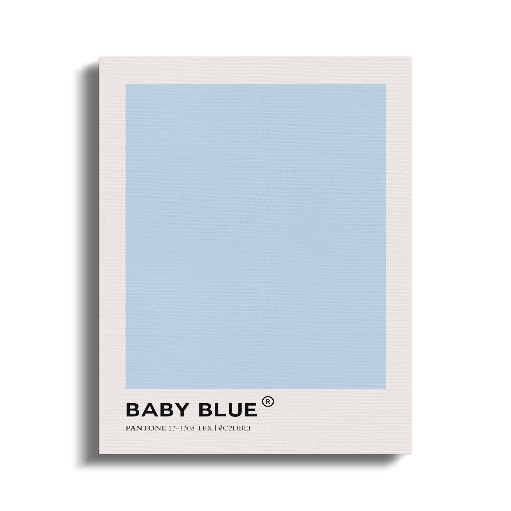 Premium Poster of Baby Blue Pantone Poster Nursery Wall Art Canvas Wraps
