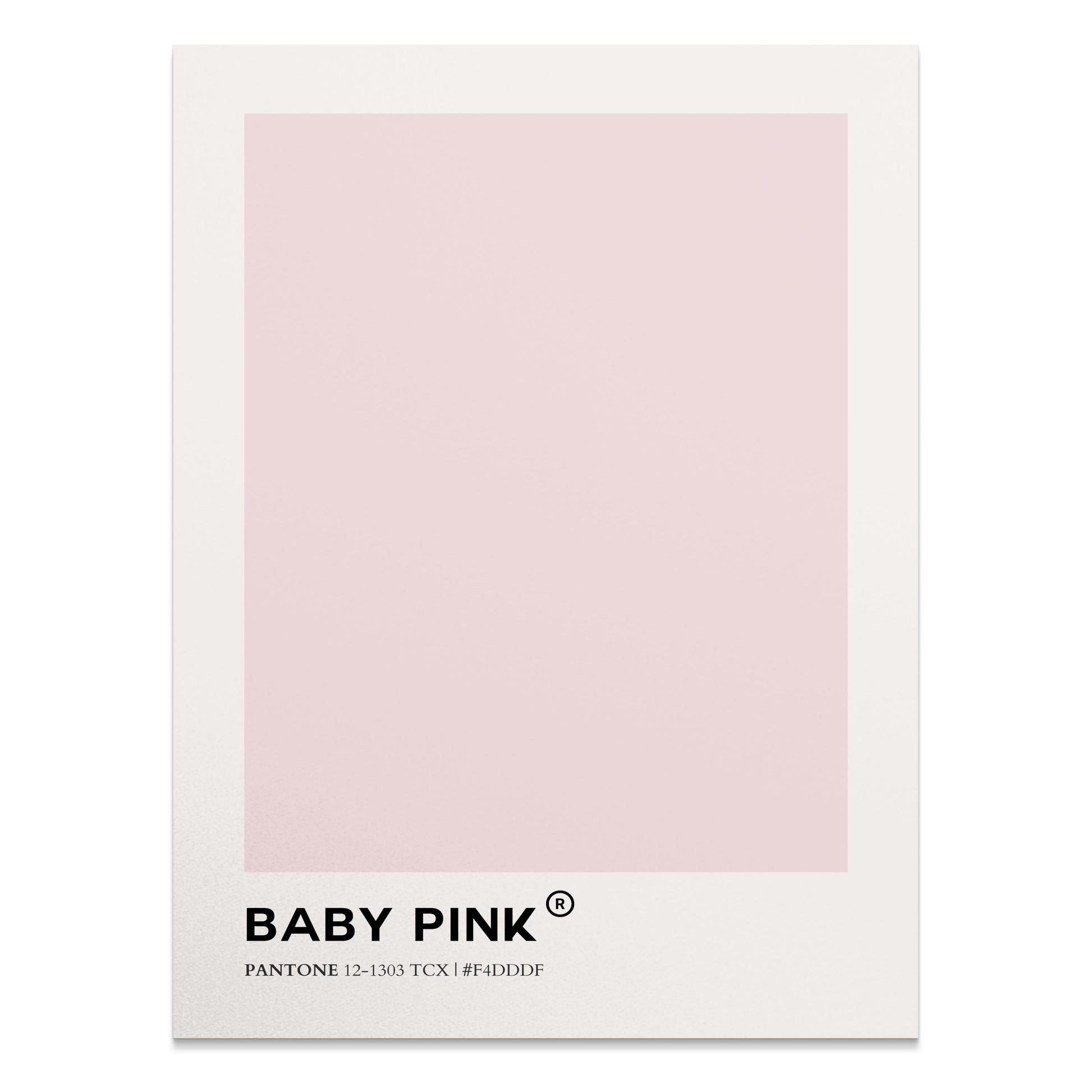 Premium Poster of Baby Pink Pantone Color Chart Pastel Home Decor Posters