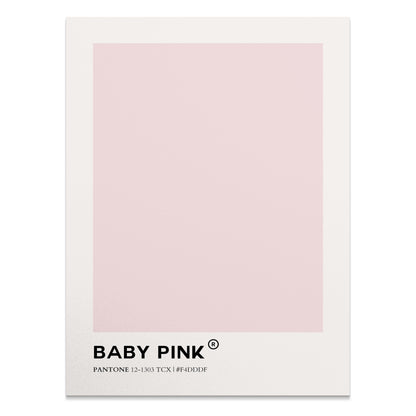 Premium Poster of Baby Pink Pantone Color Chart Pastel Home Decor Posters
