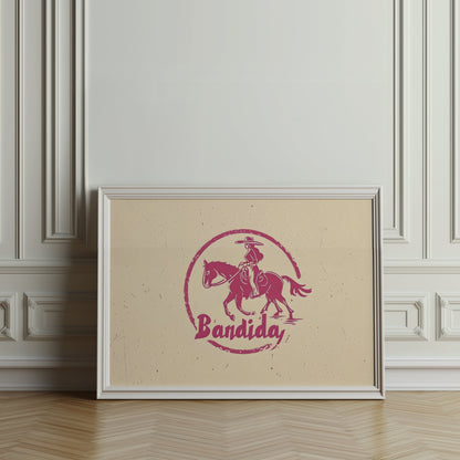 Premium Poster of Bandida Horse Riding Western Art Posters
