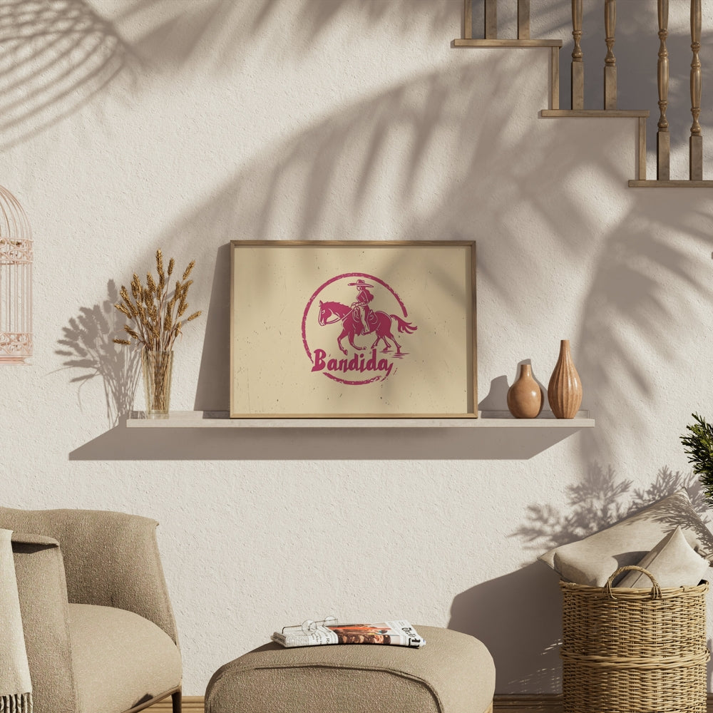 Premium Poster of Bandida Horse Riding Western Art Posters