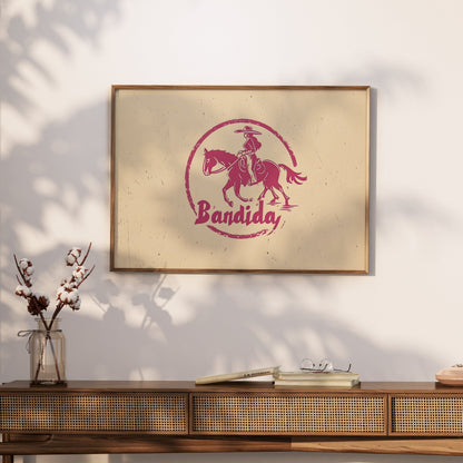 Premium Poster of Bandida Horse Riding Western Art Posters