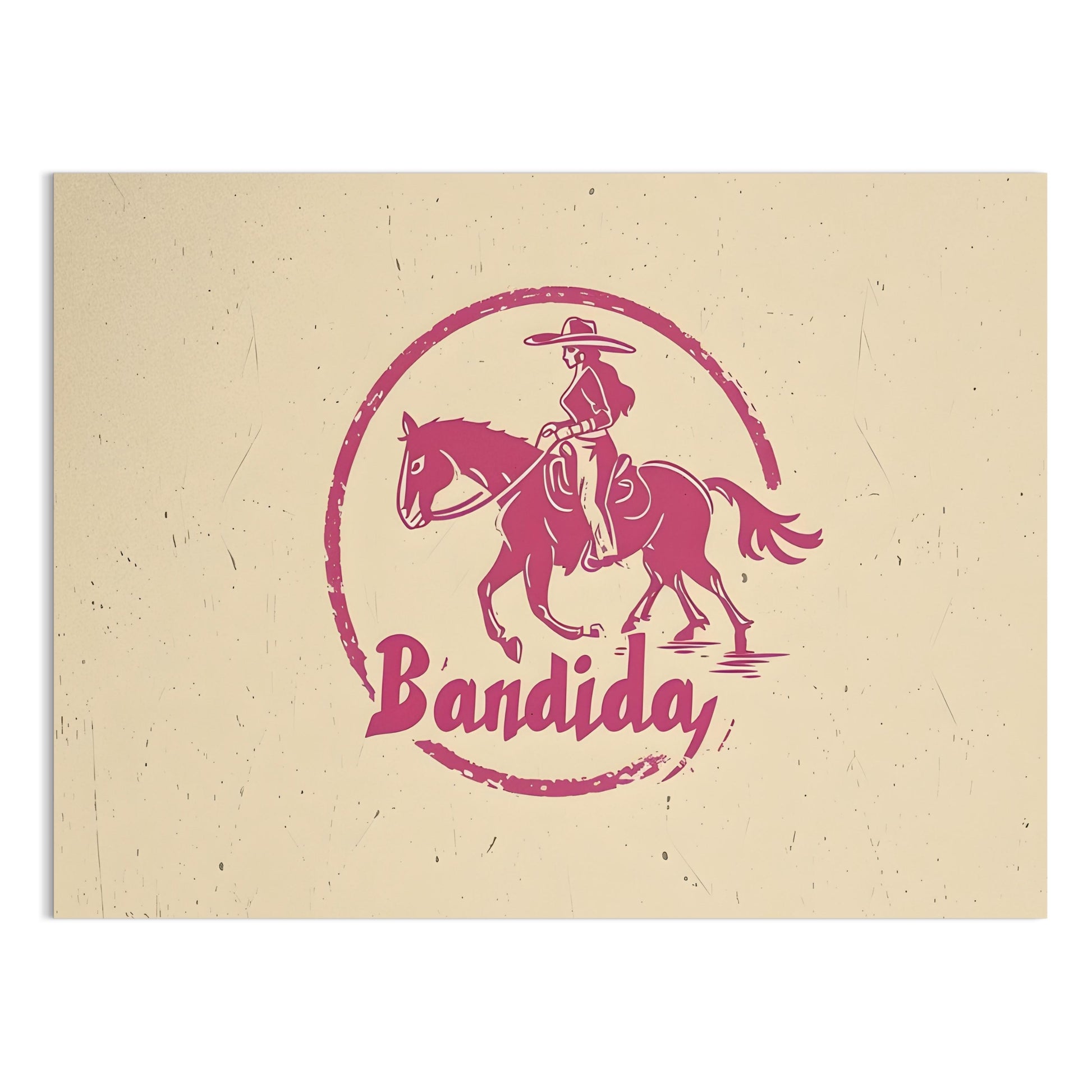 Premium Poster of Bandida Horse Riding Western Art Posters