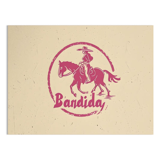 Premium Poster of Bandida Horse Riding Western Art Posters