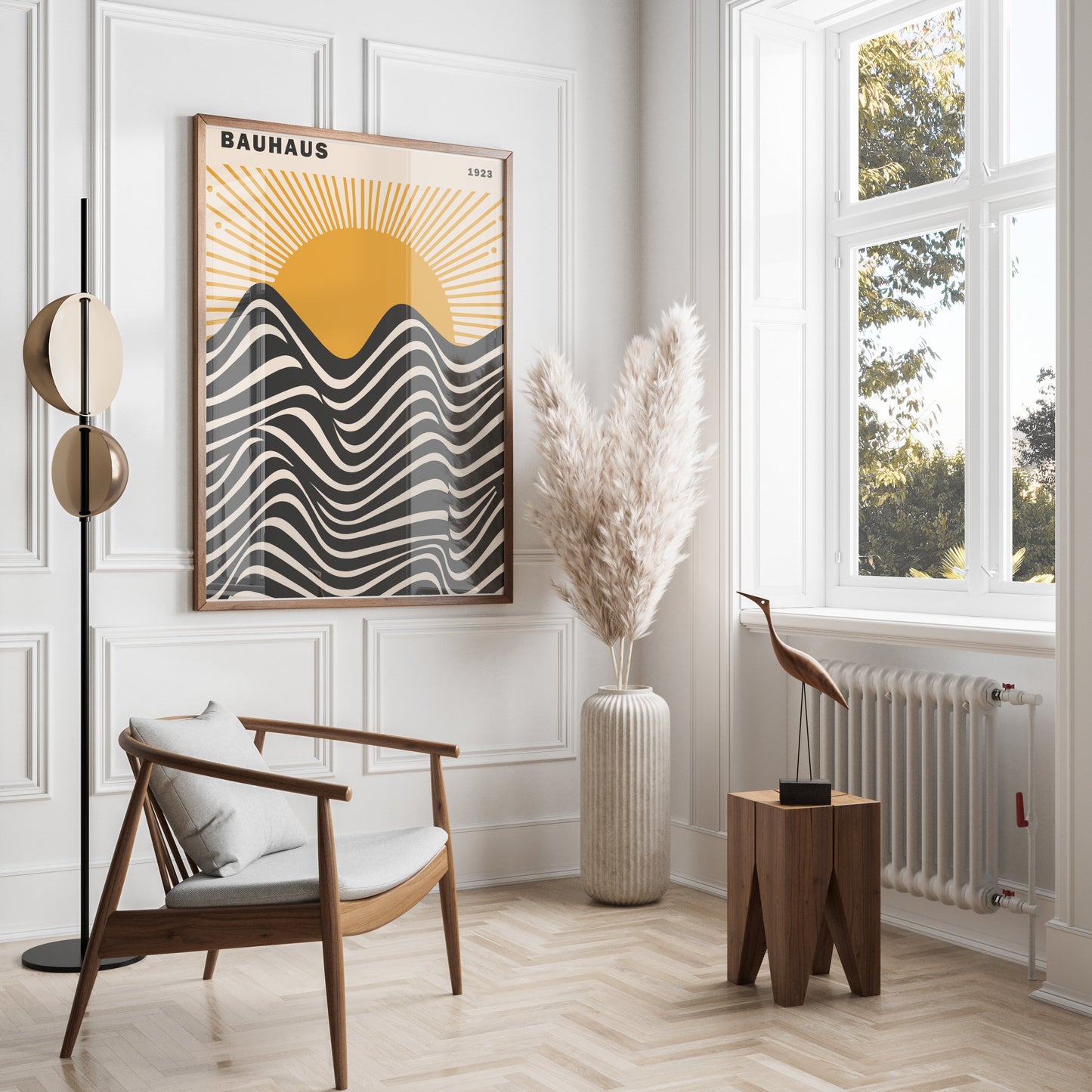 Premium Poster of Bauhaus 1923 Abstract Sunrise Art Print Posters