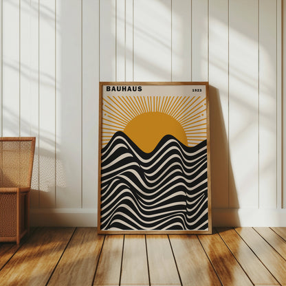 Premium Poster of Bauhaus 1923 Abstract Sunrise Art Print Posters