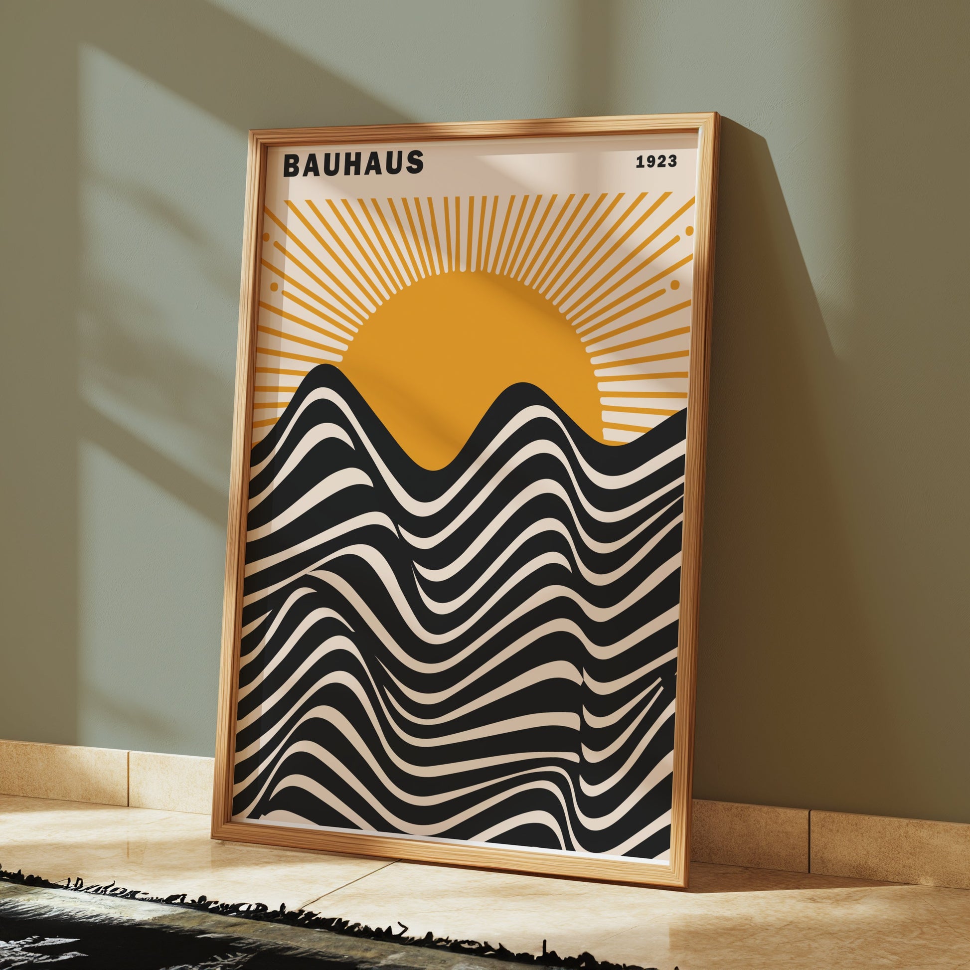 Premium Poster of Bauhaus 1923 Abstract Sunrise Art Print Posters