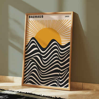 Premium Poster of Bauhaus 1923 Abstract Sunrise Art Print Posters