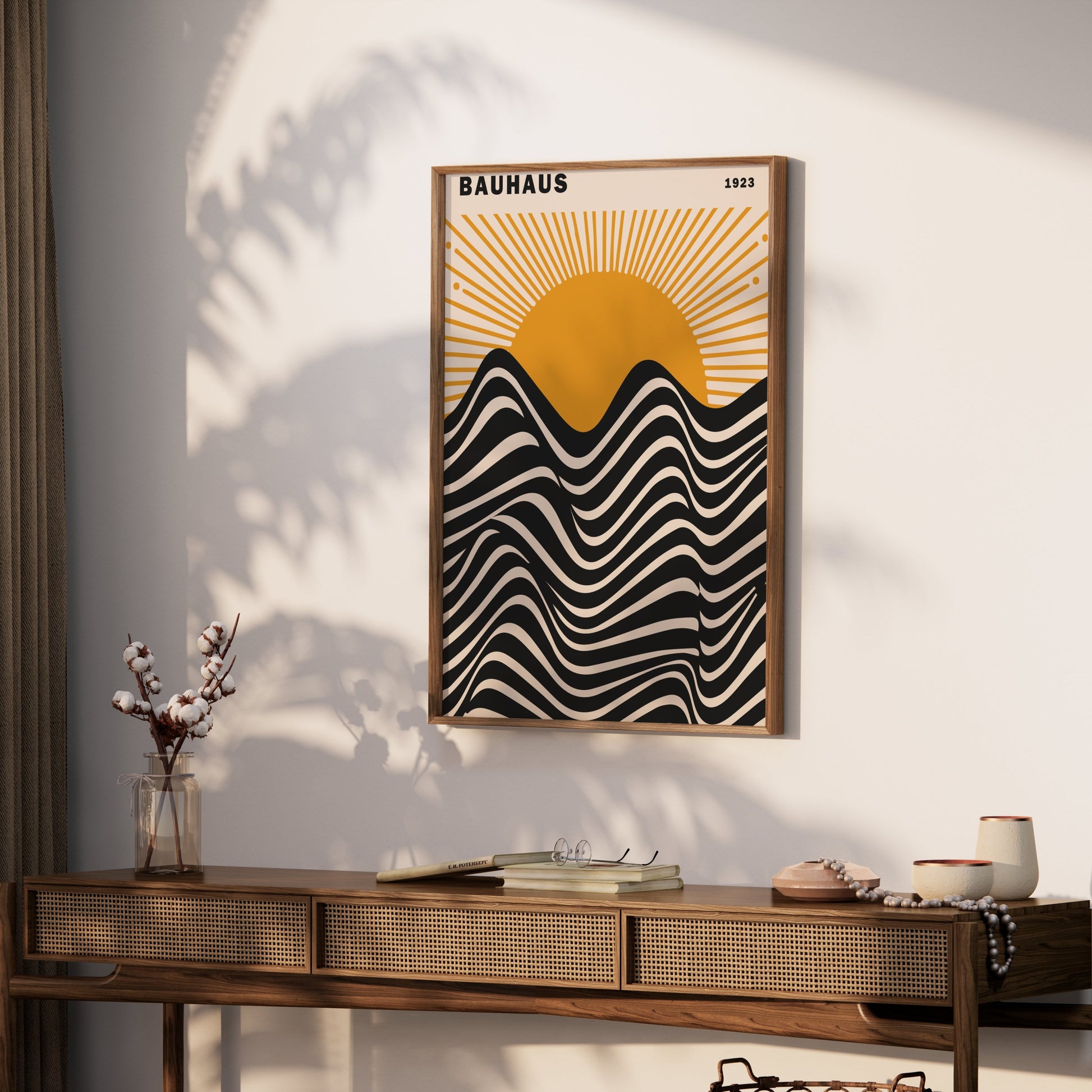 Premium Poster of Bauhaus 1923 Abstract Sunrise Art Print Posters