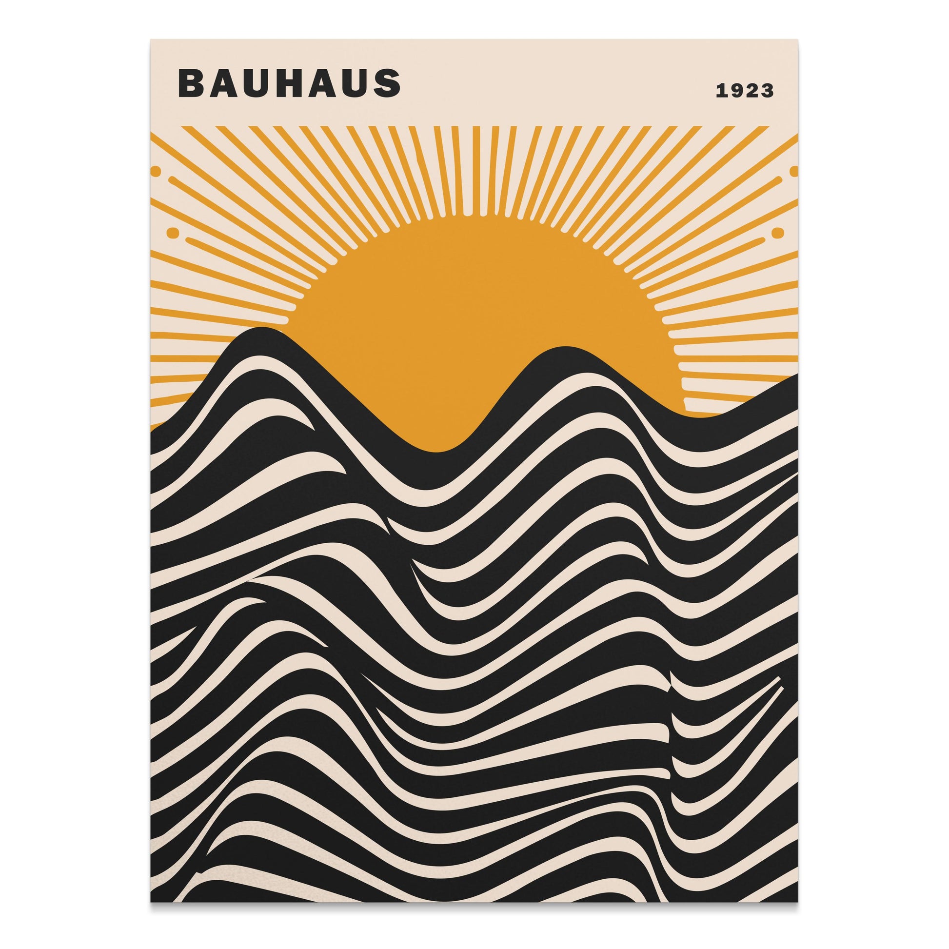 Premium Poster of Bauhaus 1923 Abstract Sunrise Art Print Posters