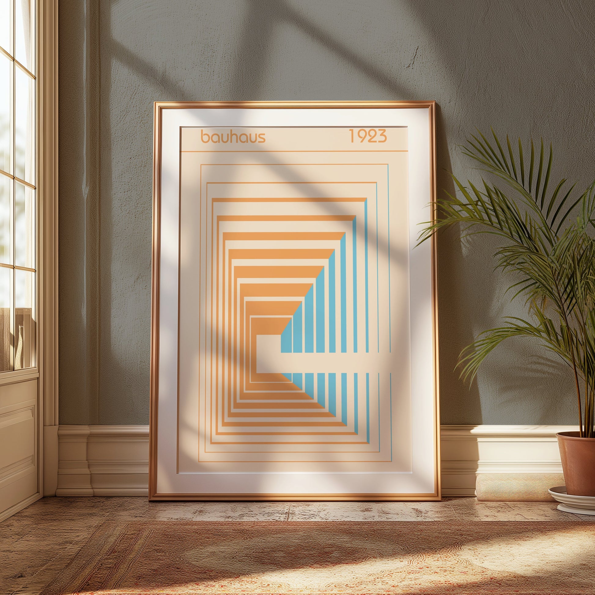 Premium Poster of Bauhaus 1923 Geometric Abstract Design Art Posters