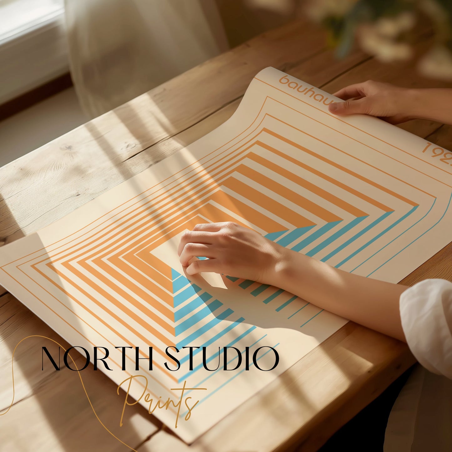Premium Poster of Bauhaus 1923 Geometric Abstract Design Art Posters