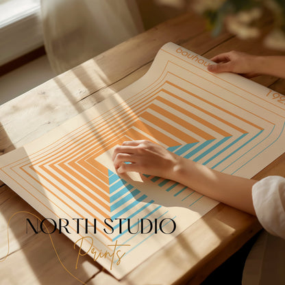 Premium Poster of Bauhaus 1923 Geometric Abstract Design Art Posters
