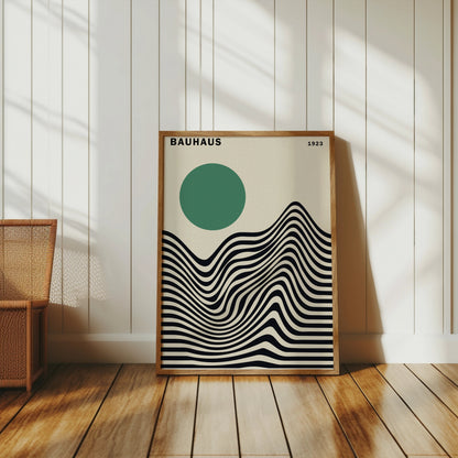 Premium Poster of Bauhaus 1923 Modern Abstract Wave Design Art Posters
