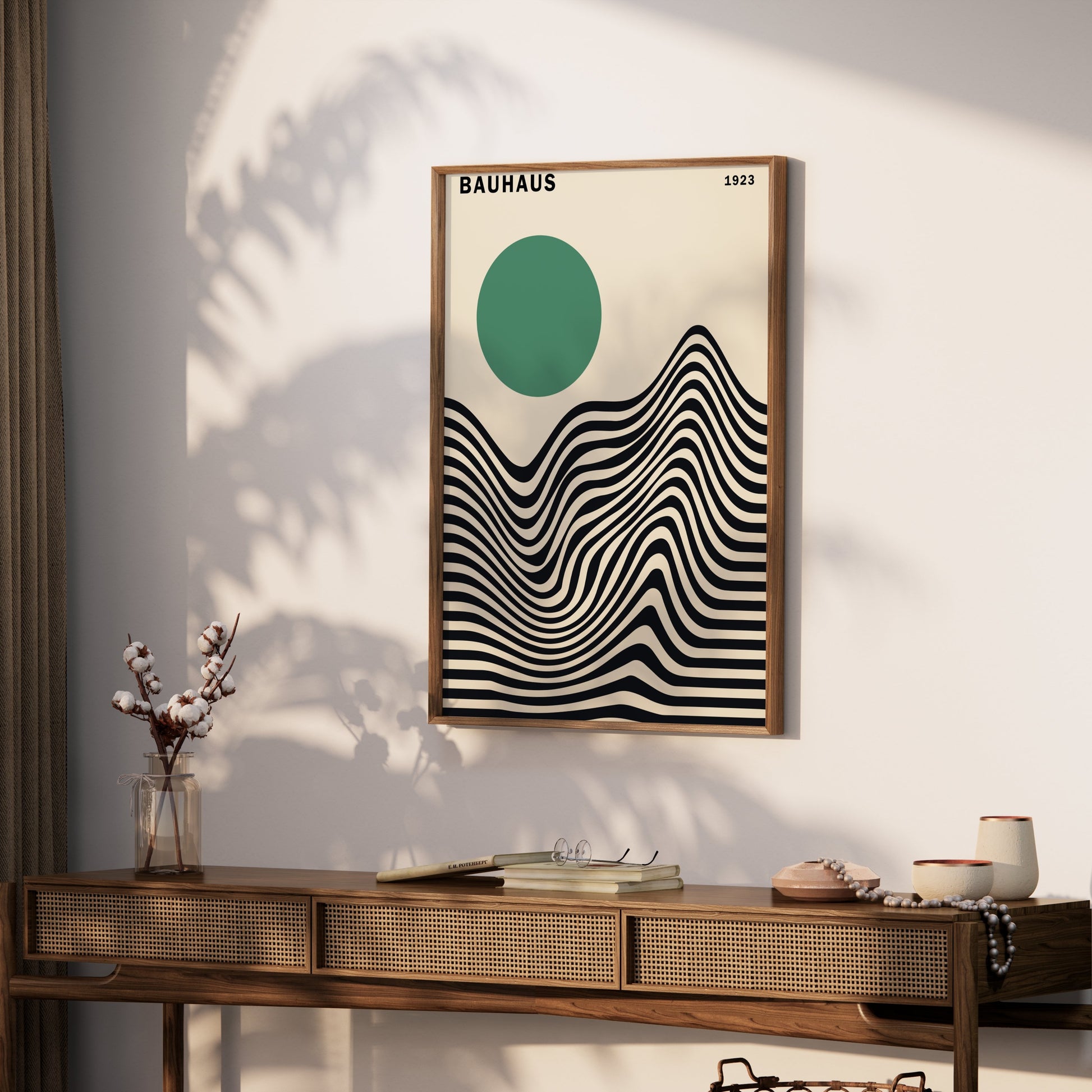 Premium Poster of Bauhaus 1923 Modern Abstract Wave Design Art Posters