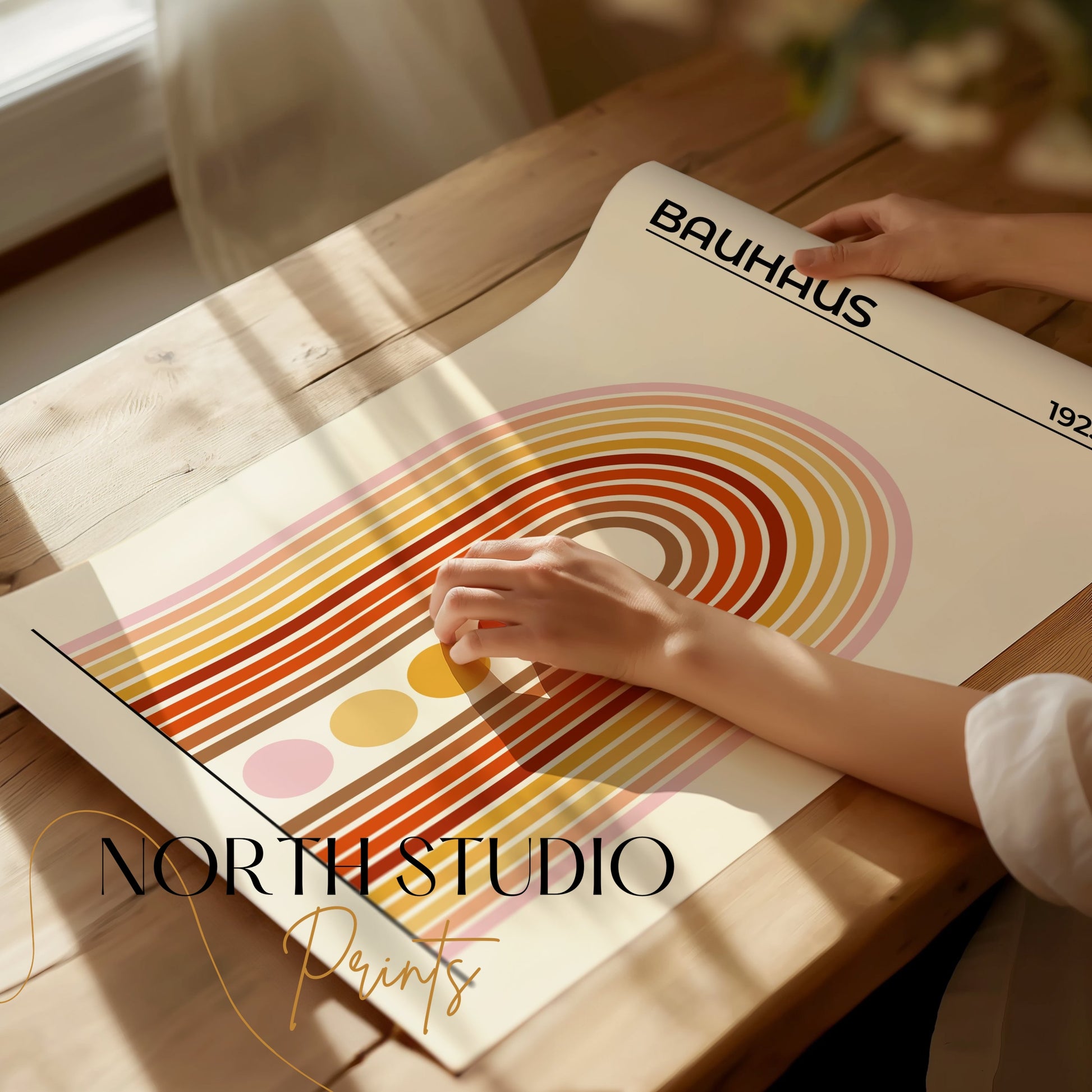Premium Poster of Bauhaus 1923 Modern Minimalist Arch Design Posters