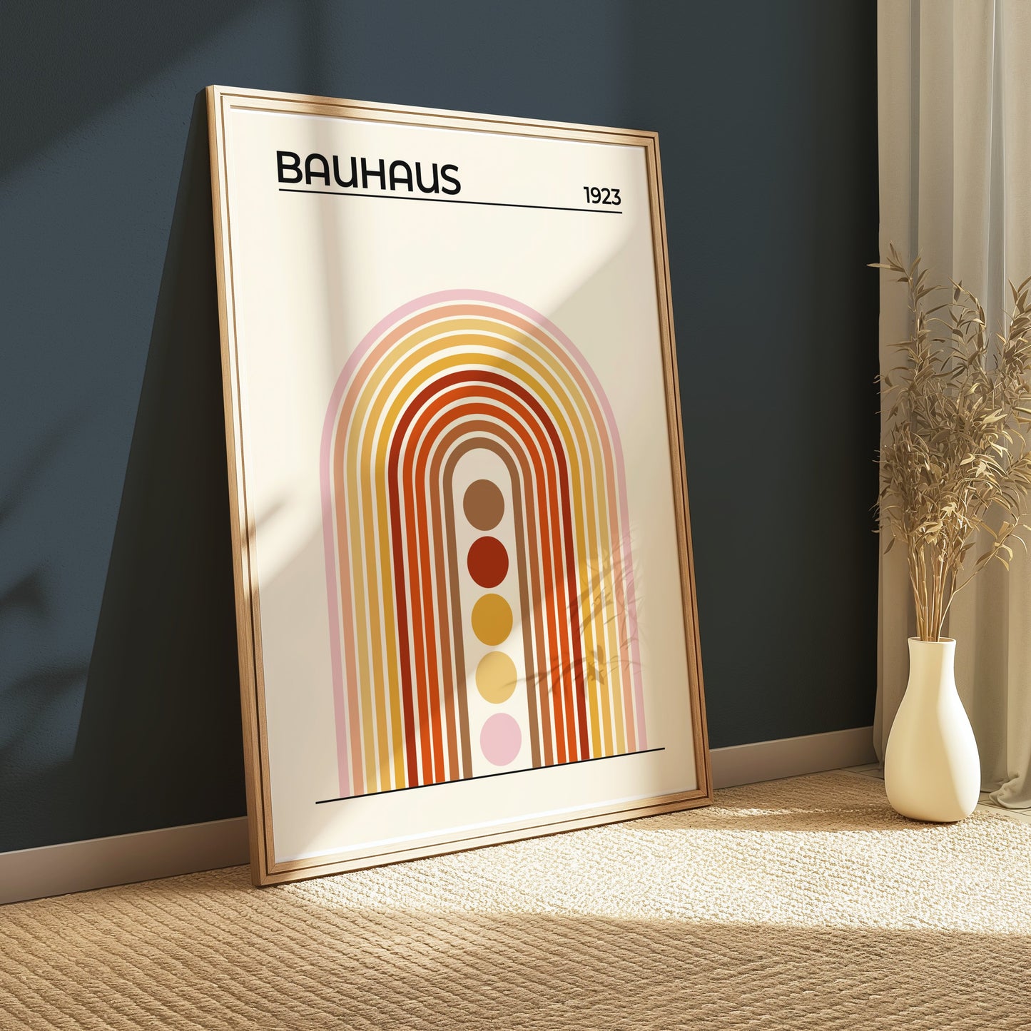 Premium Poster of Bauhaus 1923 Modern Minimalist Arch Design Posters
