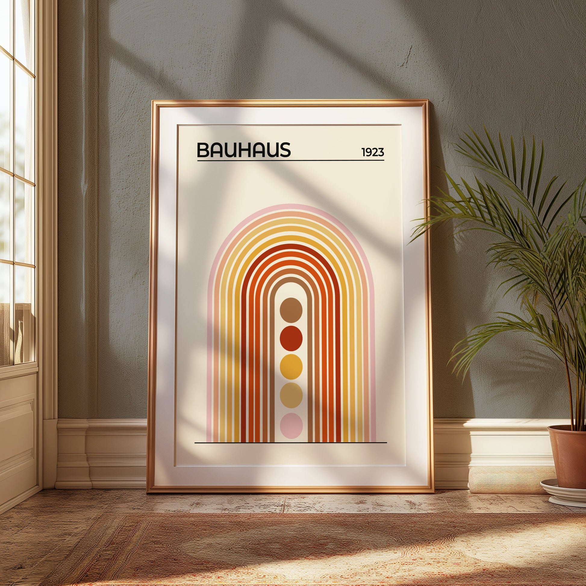 Premium Poster of Bauhaus 1923 Modern Minimalist Arch Design Posters