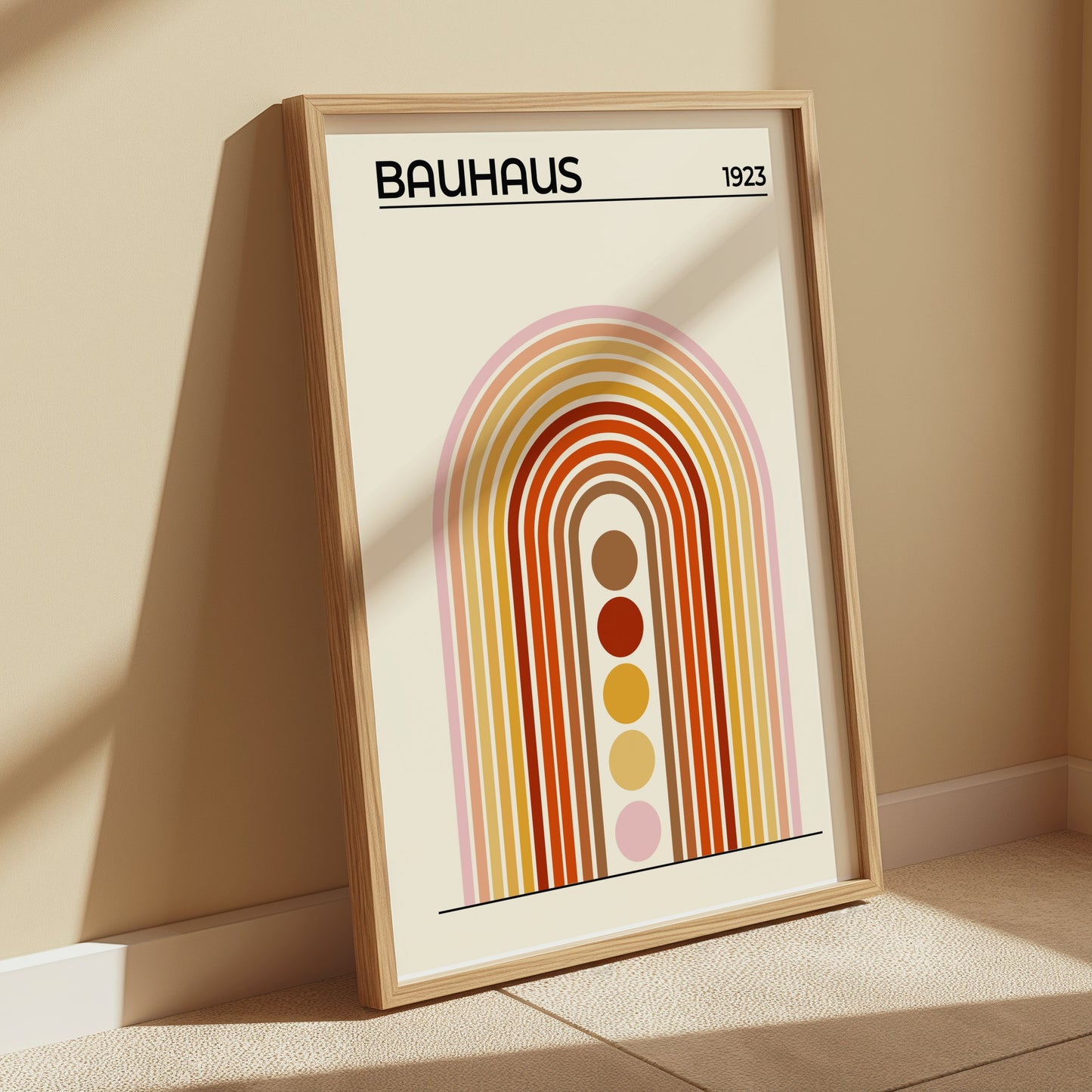 Premium Poster of Bauhaus 1923 Modern Minimalist Arch Design Posters