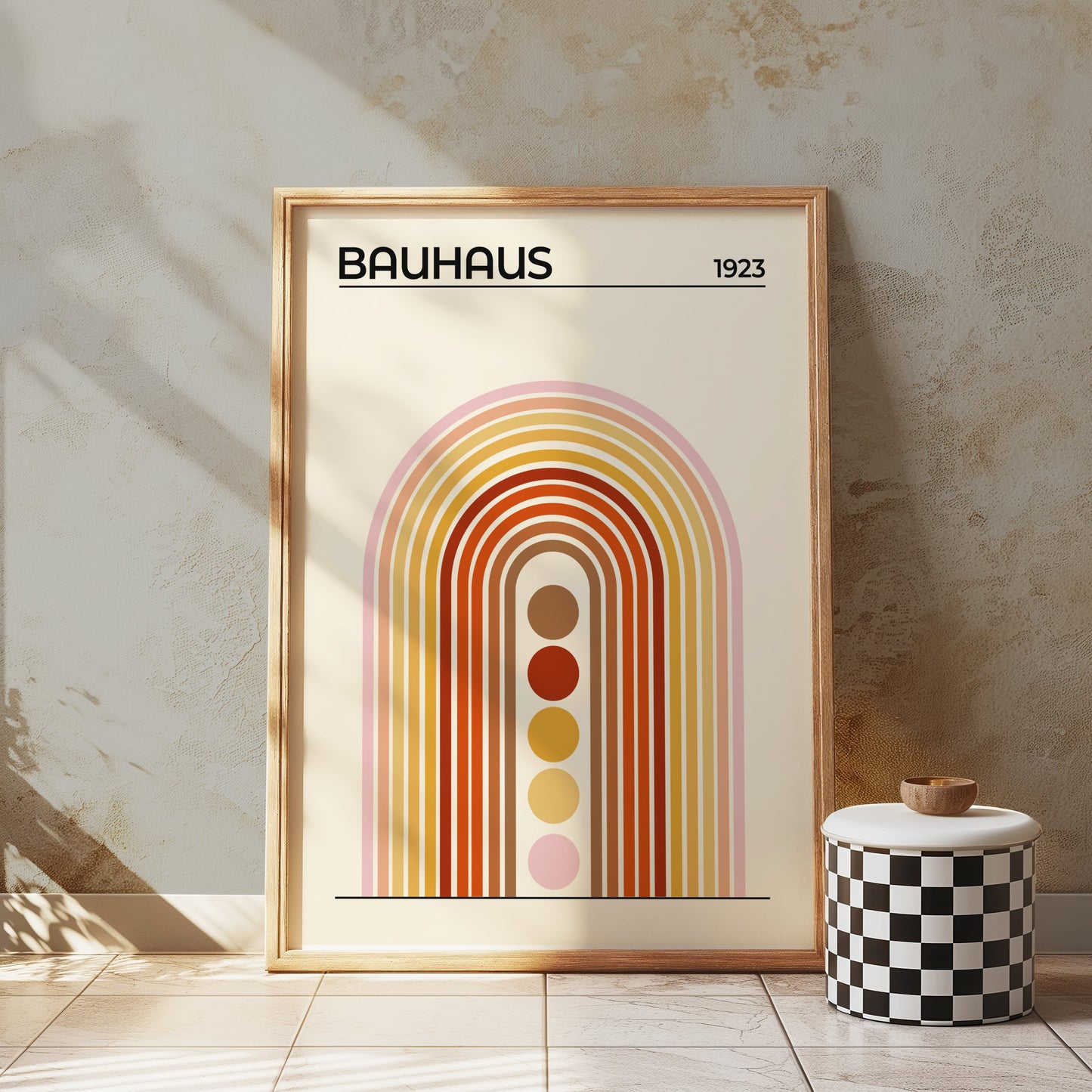 Premium Poster of Bauhaus 1923 Modern Minimalist Arch Design Posters