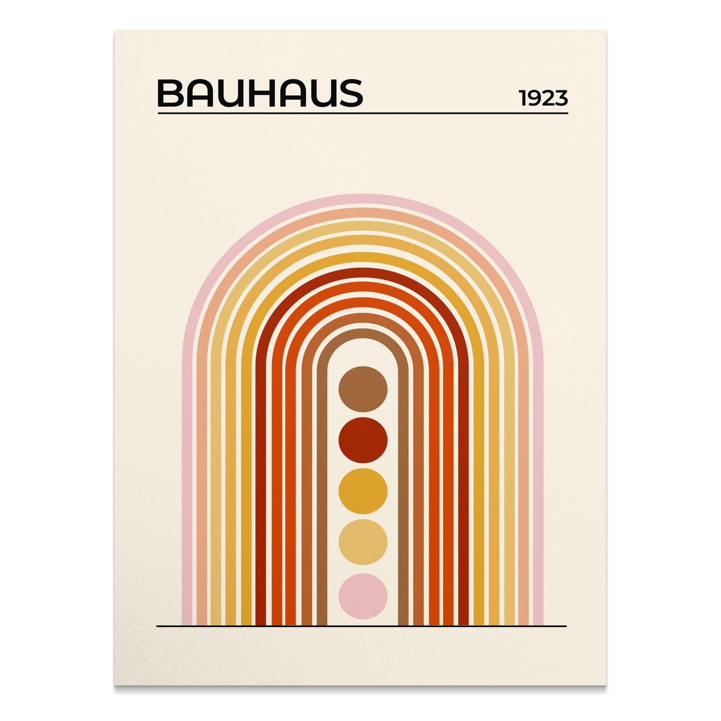 Premium Poster of Bauhaus 1923 Modern Minimalist Arch Design Posters