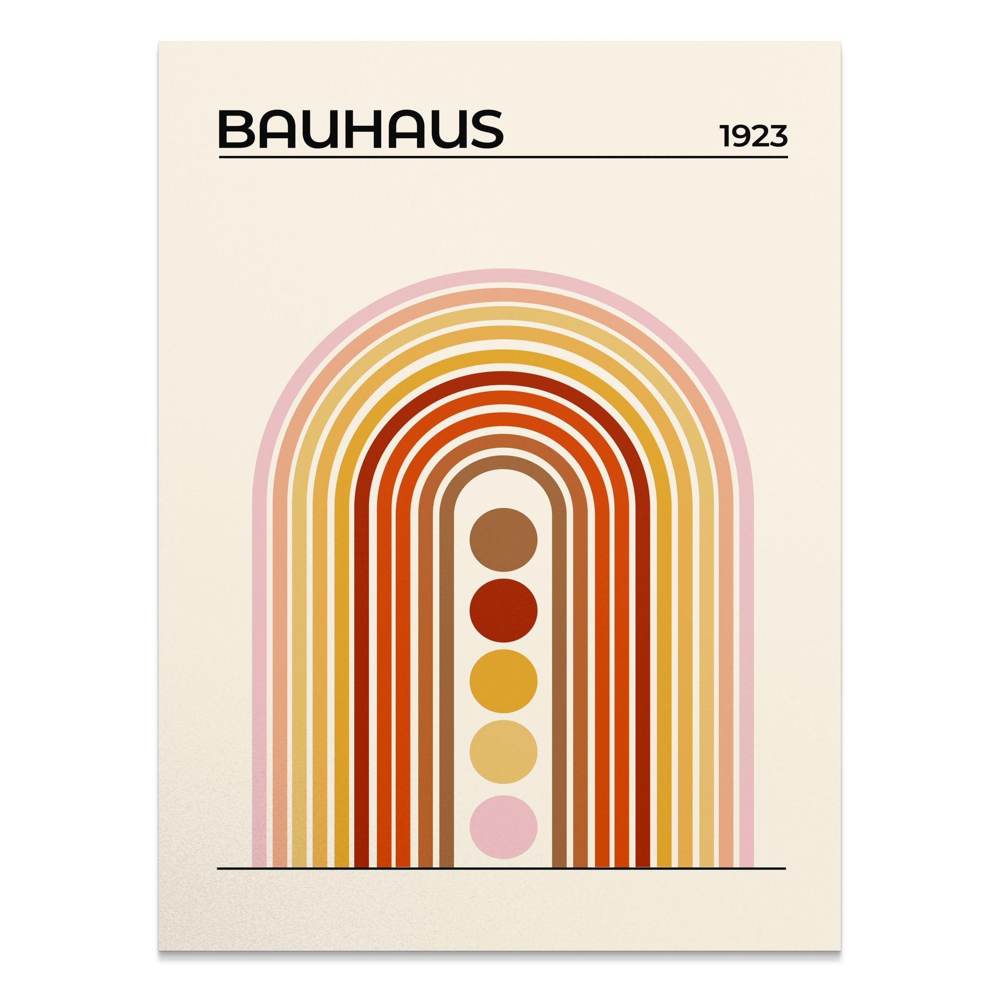 Premium Poster of Bauhaus 1923 Modern Minimalist Arch Design Posters