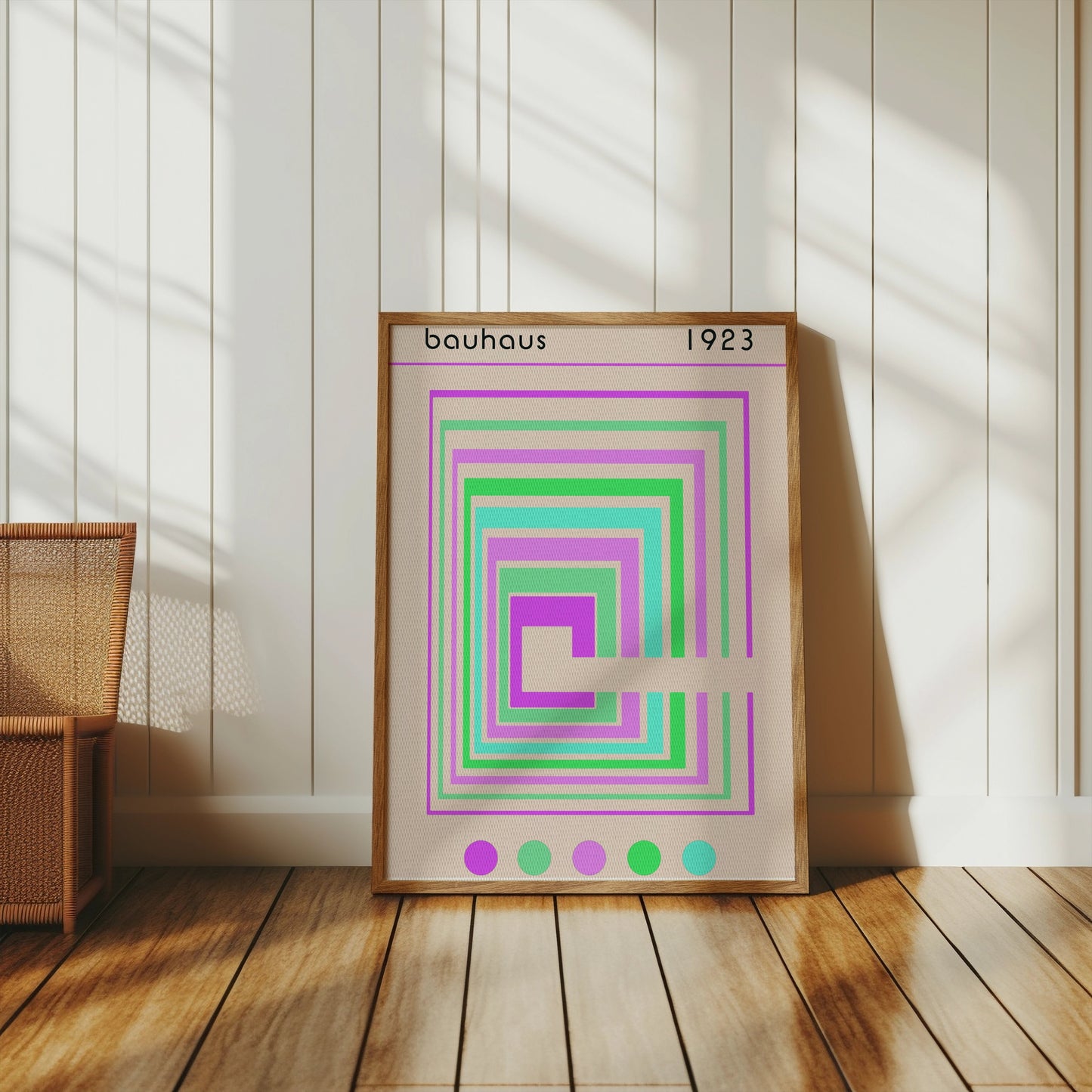 Premium Poster of Bauhaus 1923 Retro Geometric Art Design Posters