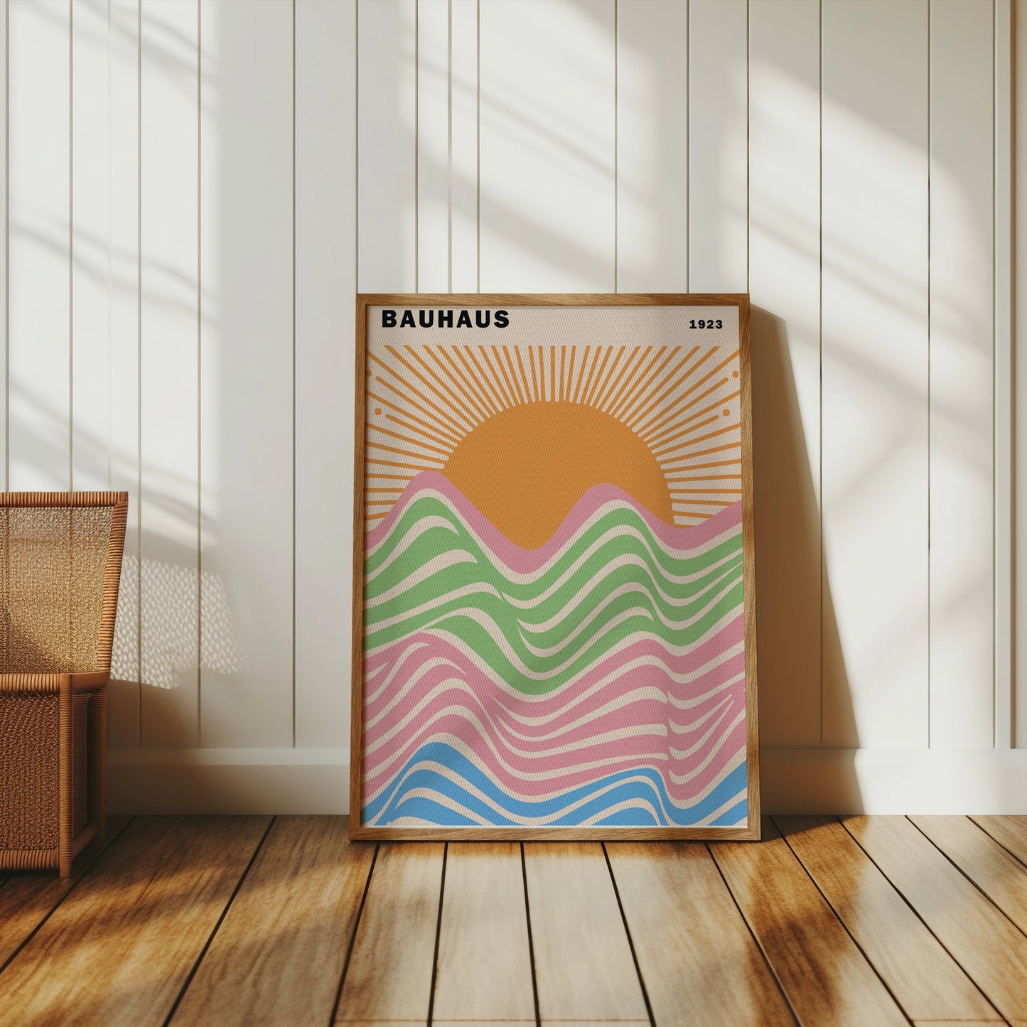 Premium Poster of Bauhaus Sunrise 1923 Retro Art Print Posters