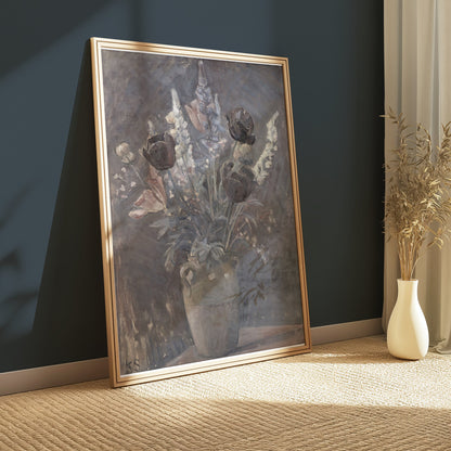 Premium Poster of Beautiful Abstract Floral Still Life Art Print Posters