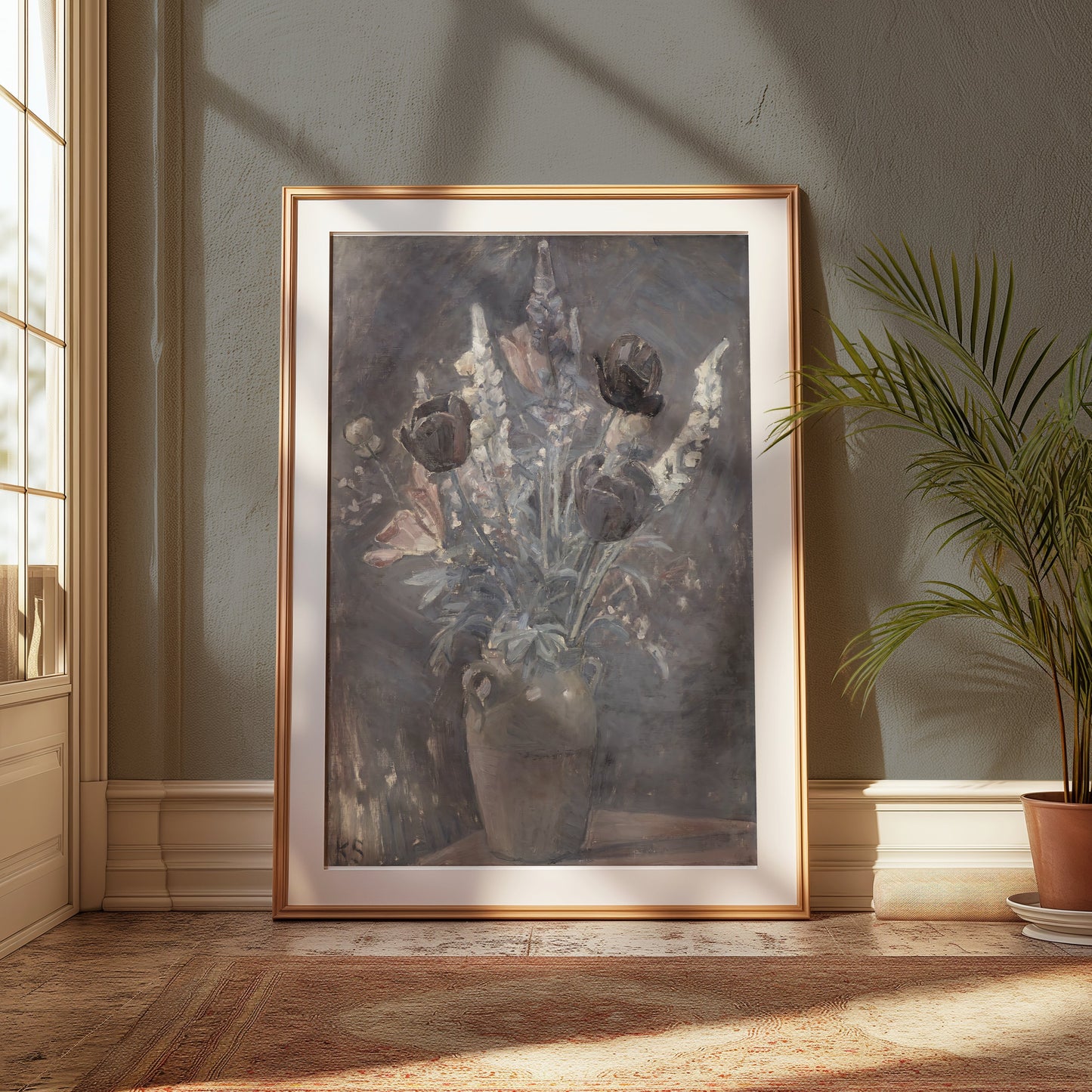 Premium Poster of Beautiful Abstract Floral Still Life Art Print Posters