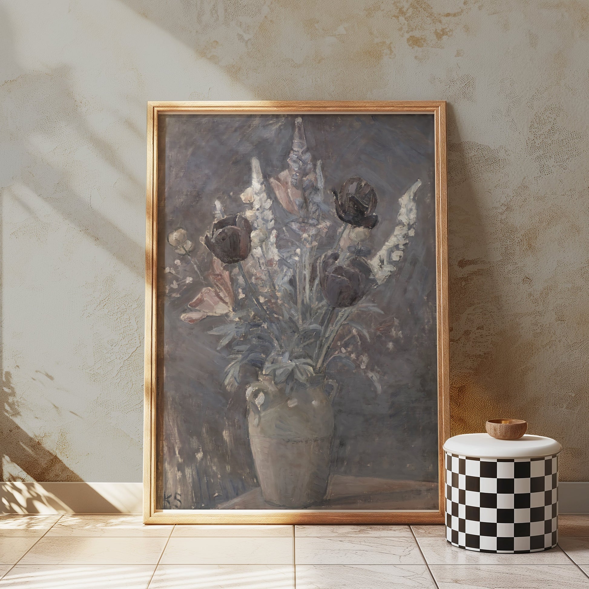 Premium Poster of Beautiful Abstract Floral Still Life Art Print Posters
