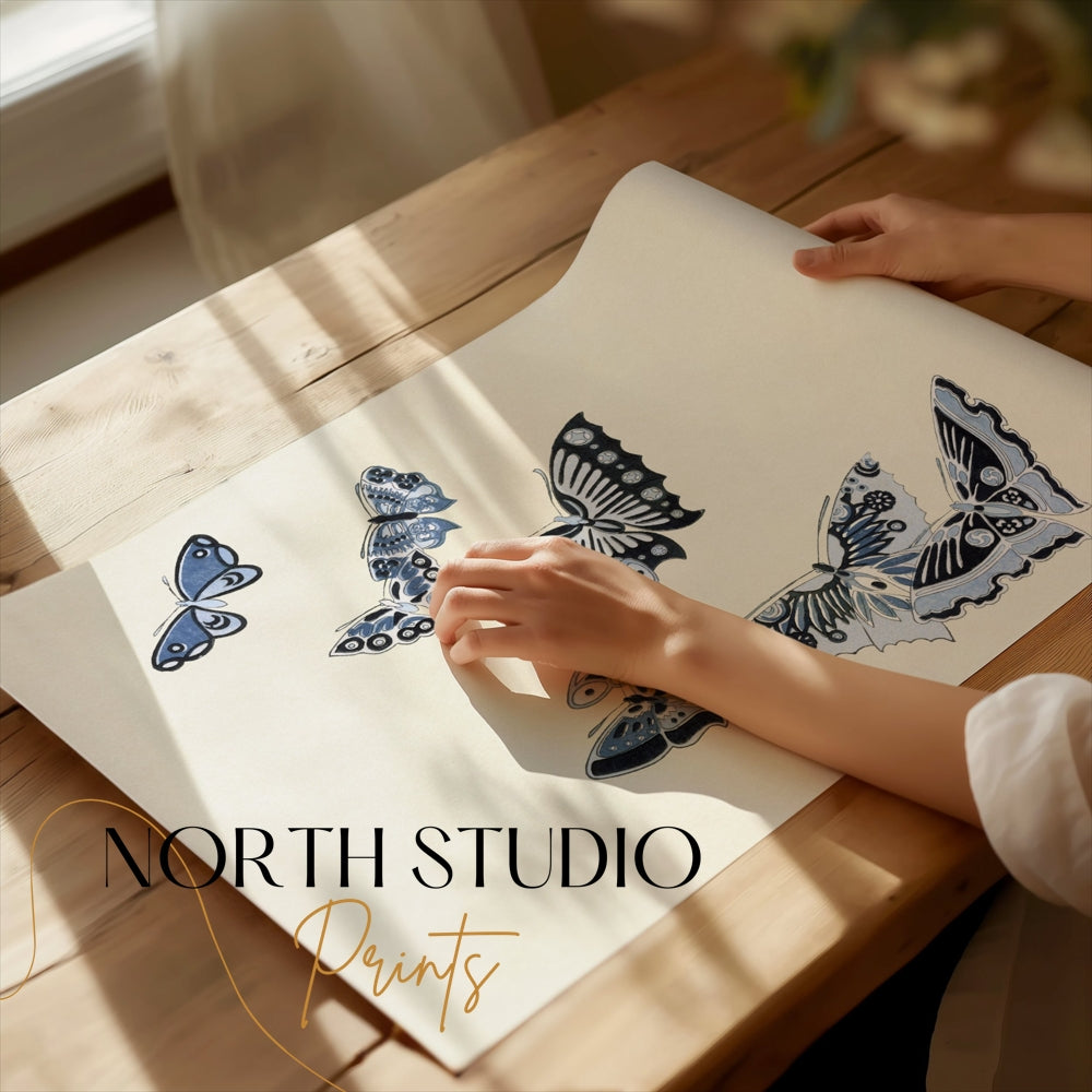 Premium Poster of Beautiful Artistic Butterfly Collection Posters