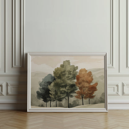 Premium Poster of Beautiful Artistic Nature Landscape Trees Posters