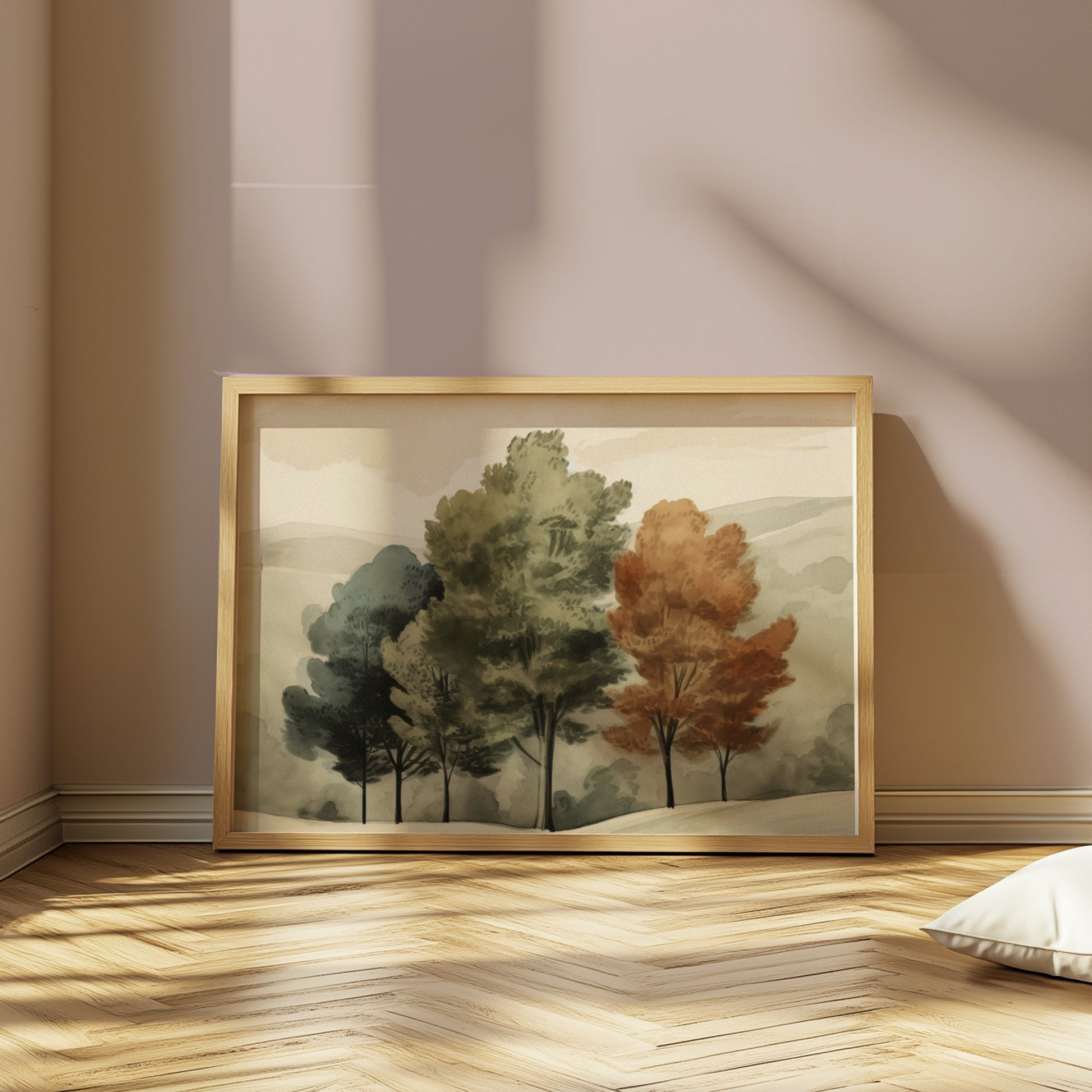 Premium Poster of Beautiful Artistic Nature Landscape Trees Posters