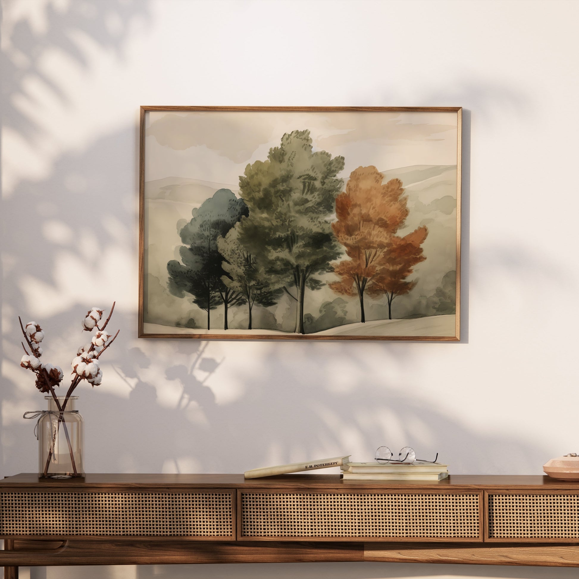 Premium Poster of Beautiful Artistic Nature Landscape Trees Posters