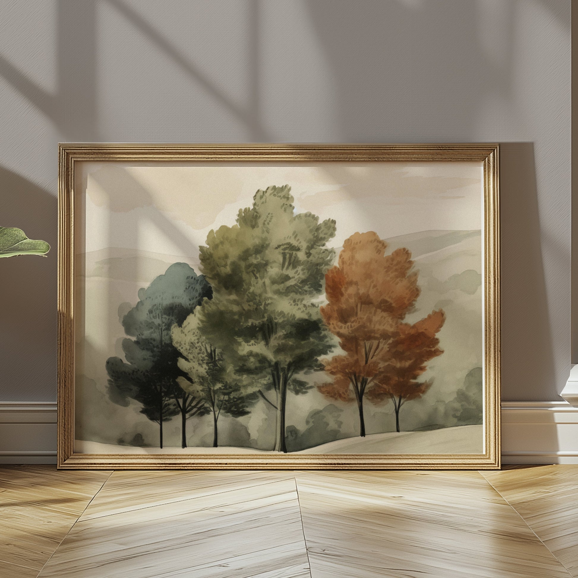 Premium Poster of Beautiful Artistic Nature Landscape Trees Posters