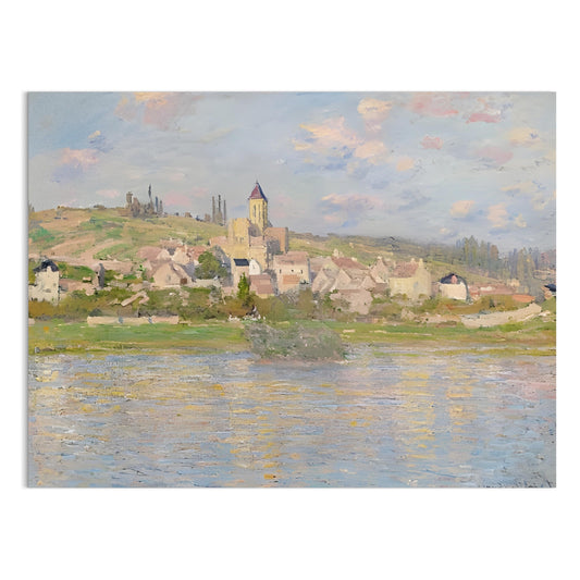 Premium Poster of Beautiful Artistic Townscape With Serene River Posters