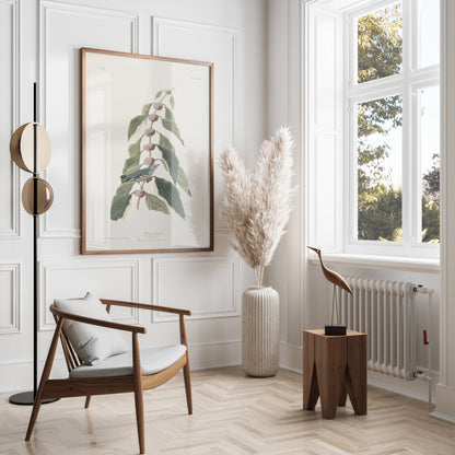 Premium Poster of Beautiful Bird Among Nature Leaves Art Print Posters