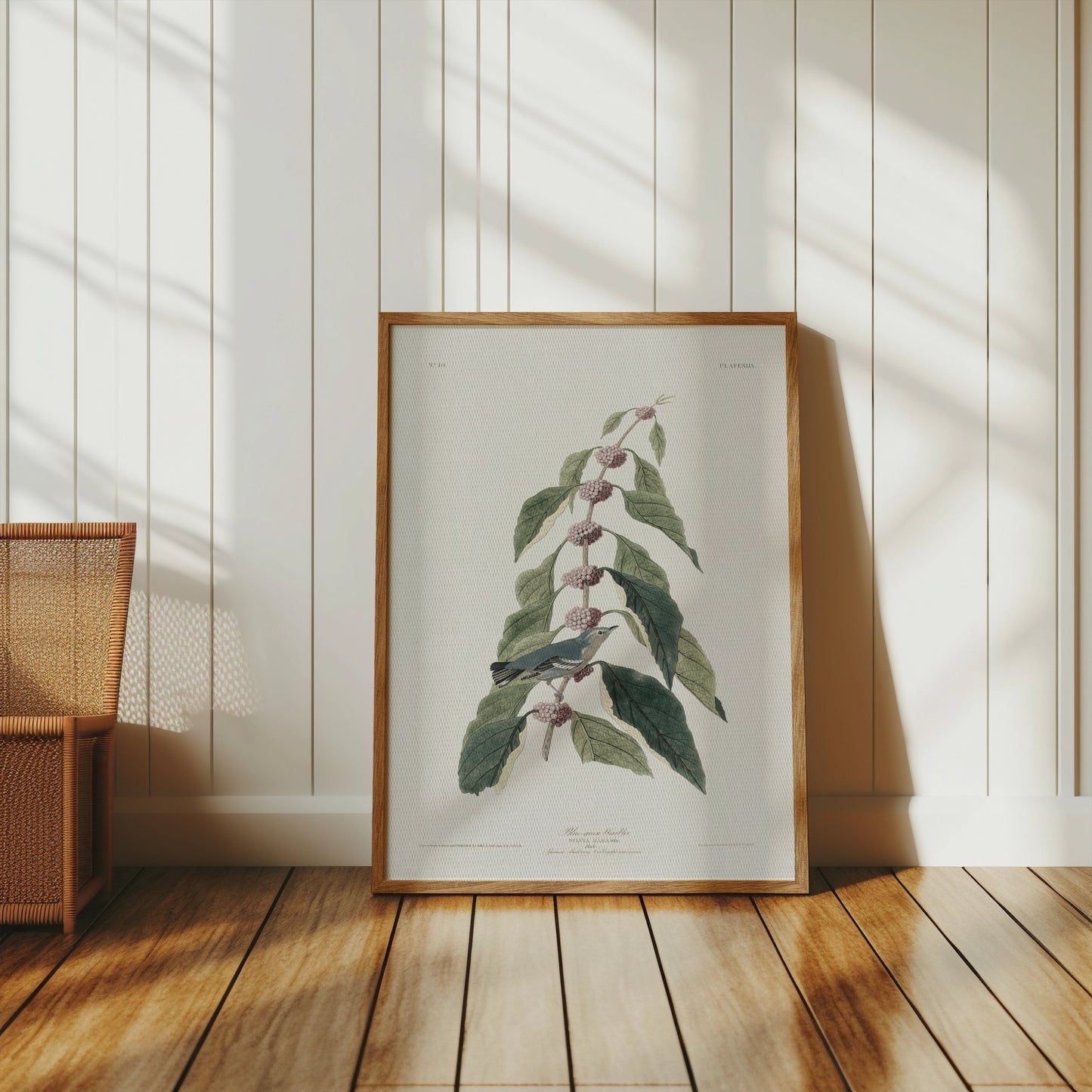 Premium Poster of Beautiful Bird Among Nature Leaves Art Print Posters