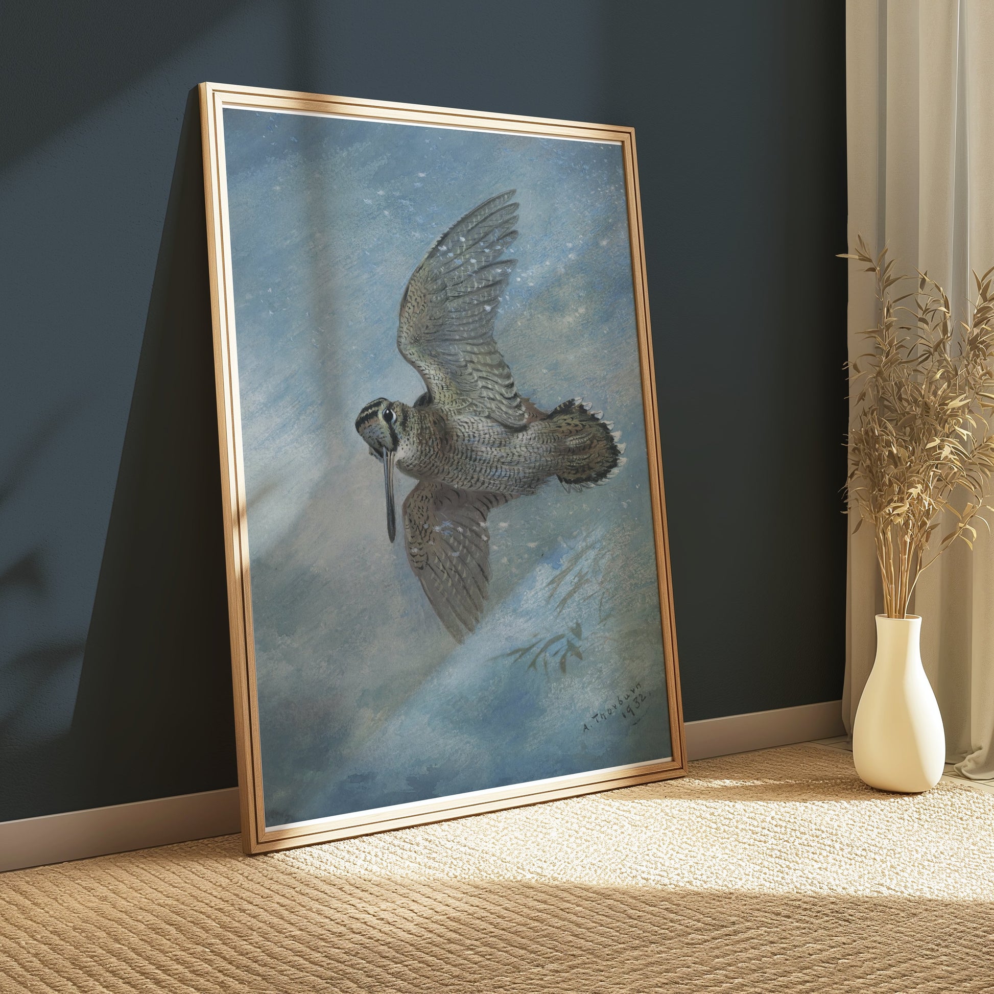 Premium Poster of Beautiful Bird in Flight Wildlife Art Print Posters