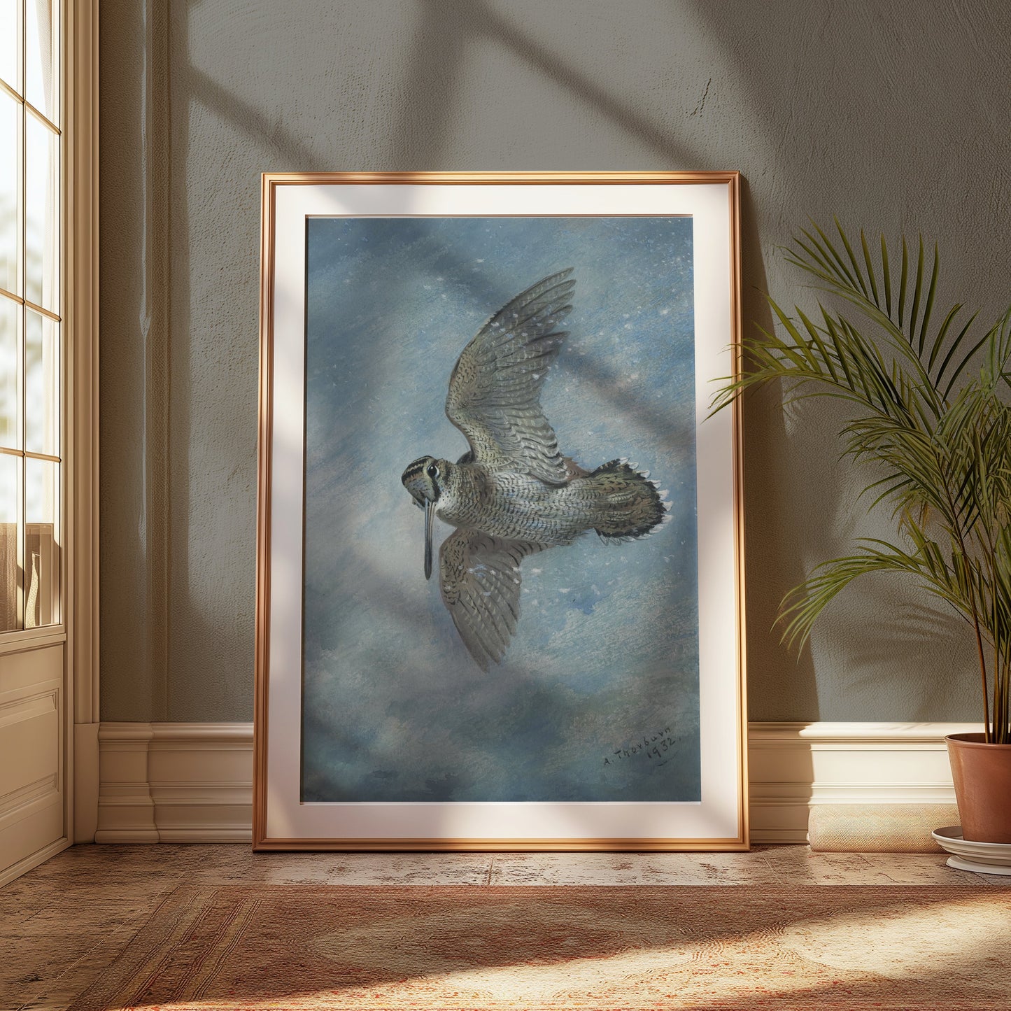 Premium Poster of Beautiful Bird in Flight Wildlife Art Print Posters