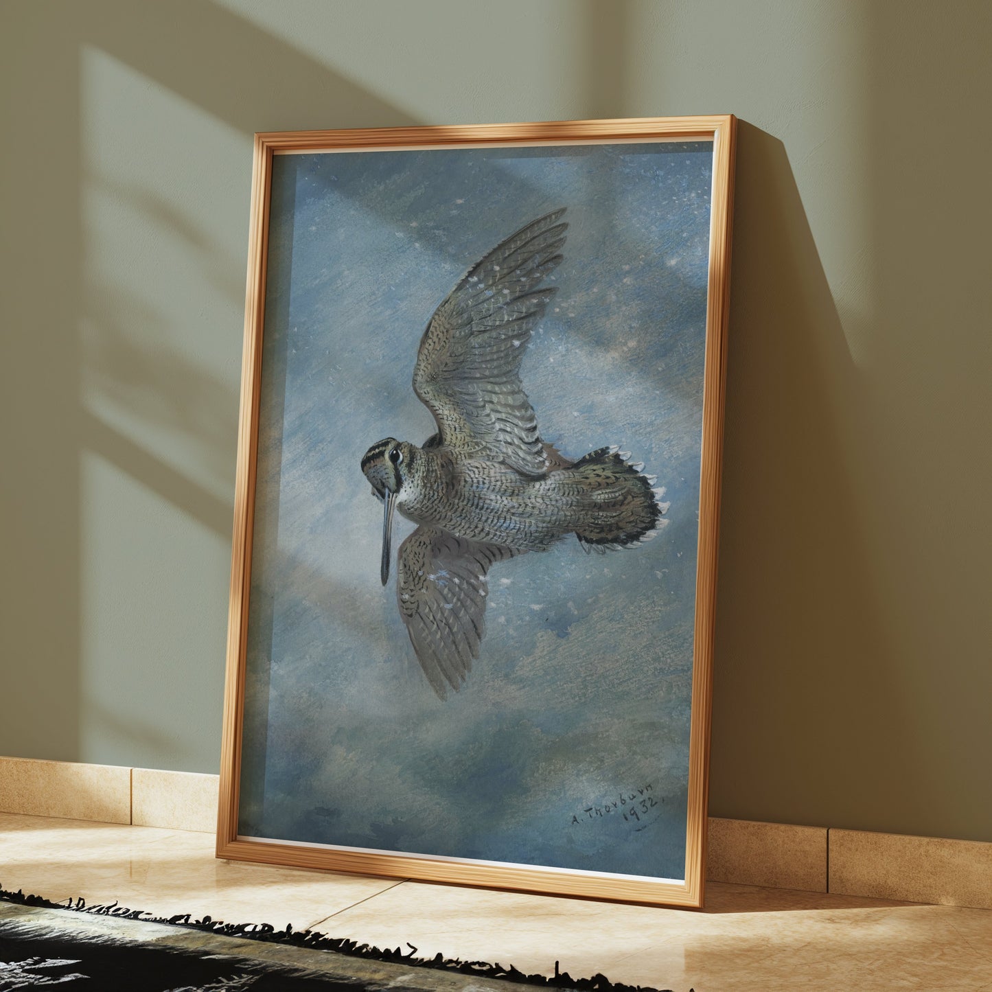 Premium Poster of Beautiful Bird in Flight Wildlife Art Print Posters