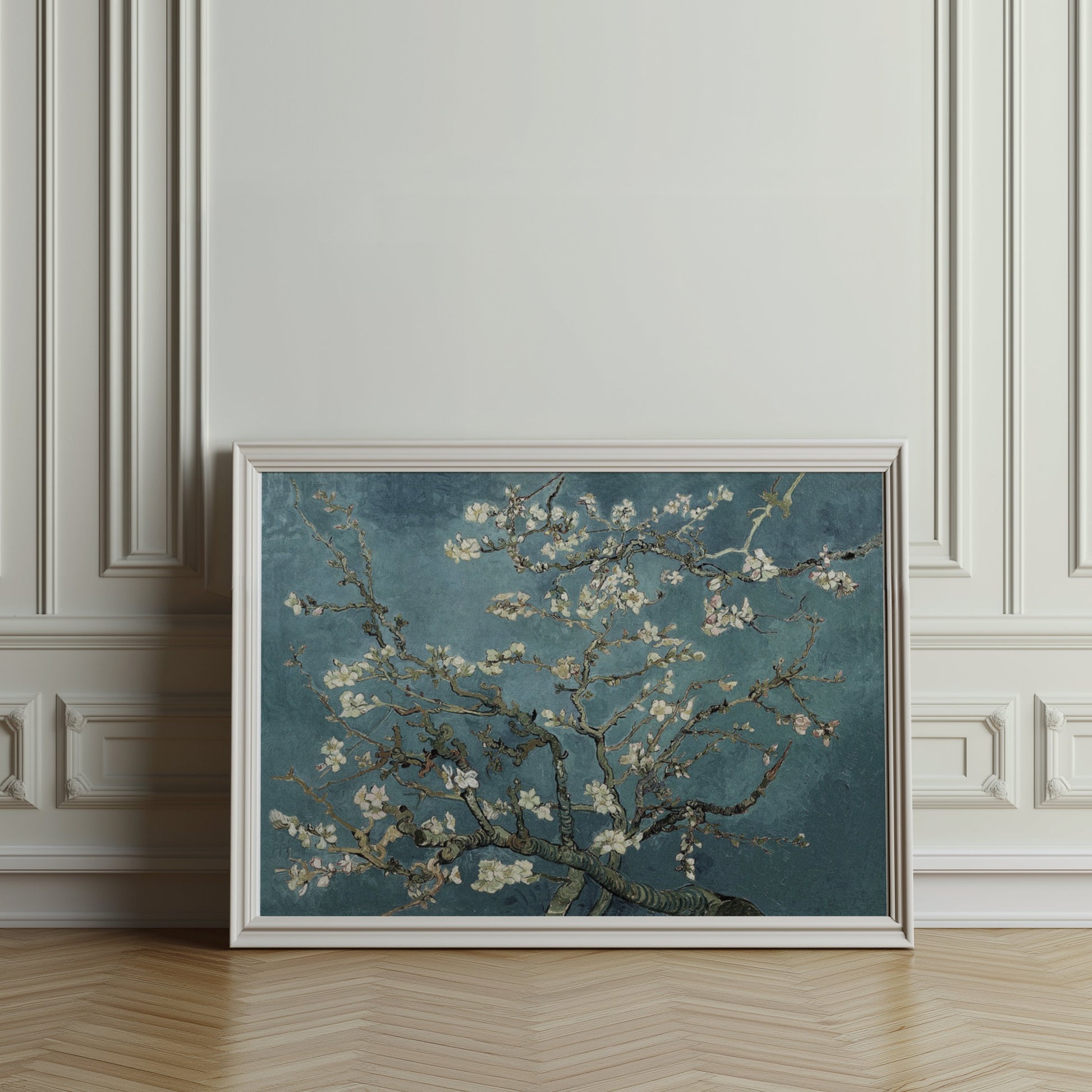Premium Poster of Beautiful Blossom Branches in Vintage Art Style Posters