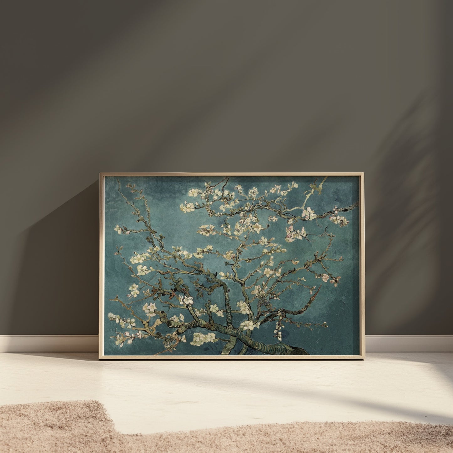 Premium Poster of Beautiful Blossom Branches in Vintage Art Style Posters