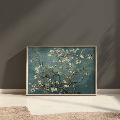 Premium Poster of Beautiful Blossom Branches in Vintage Art Style Posters