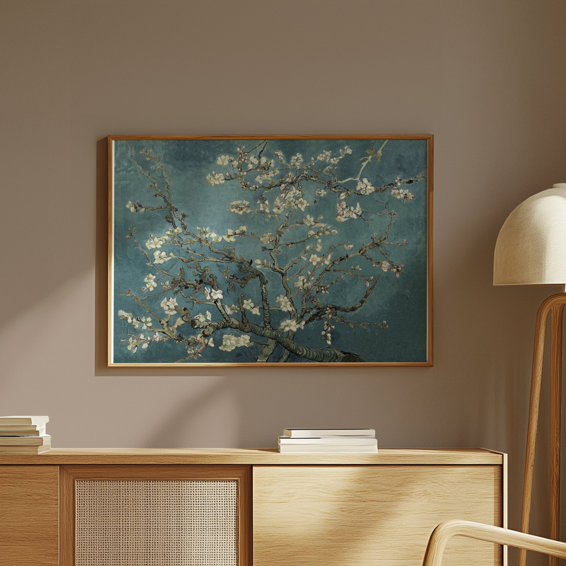 Premium Poster of Beautiful Blossom Branches in Vintage Art Style Posters
