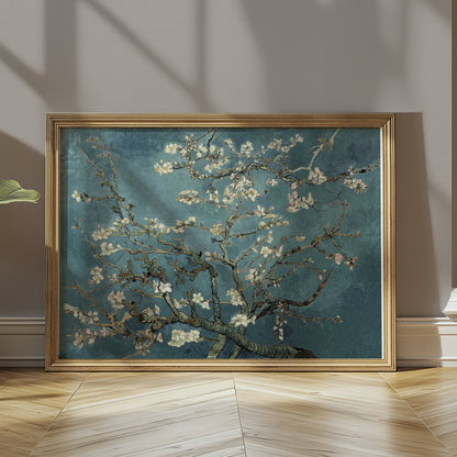 Premium Poster of Beautiful Blossom Branches in Vintage Art Style Posters