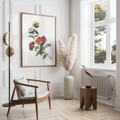 Premium Poster of Beautiful Botanical Floral Print Art for Home Decor Posters
