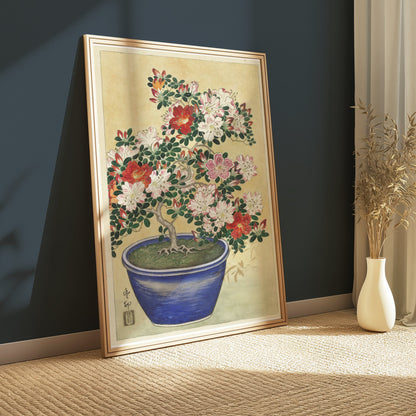 Premium Poster of Beautiful Botanical Japanese Art Flowering Plant Posters