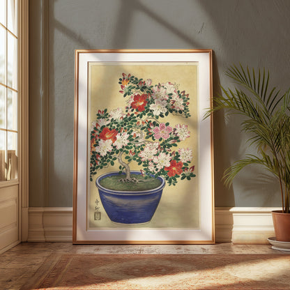 Premium Poster of Beautiful Botanical Japanese Art Flowering Plant Posters
